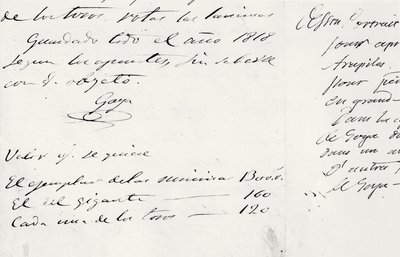 Letter from the Artist by Francisco de Goya